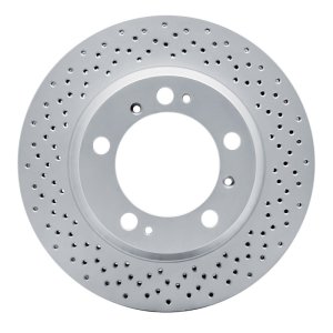 Porsche Boxster Brake Rotor (1) - Rear - R1 Concepts - GeoMET Rotor - Drilled - `00-`08